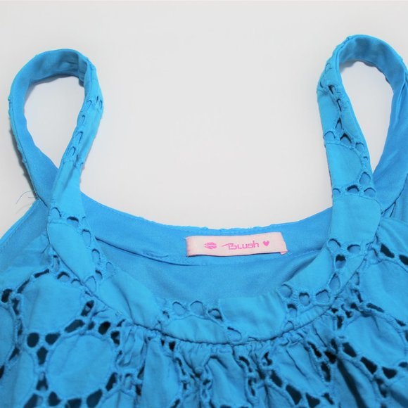 BLUSH SUMMER DRESS‎ BLUE SIZE L - Picture 5 of 6
